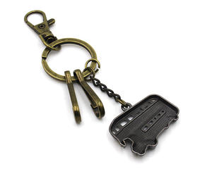 Haute qualité bronze métal artisanat forme de voiture porte-clés personnalisé mode <span class=keywords><strong>voyage</strong></span> 3d porte-clés souvenirs antiques <span class=keywords><strong>Londres</strong></span> bus porte-clés - Product Image 4