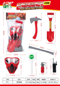 Faire semblant de jeu de sauvetage de lutte contre l'incendie ensemble enfants jeu de rôle <span class=keywords><strong>pompier</strong></span> jouets éducation comprend <span class=keywords><strong>pompier</strong></span> Costume extincteur jouet - Product Image 4