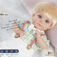 Poupée Reborn Bébé de 36 cm, réaliste, douce au toucher, câline, en silicone 3D, pour filles