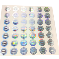 Autocollant holographique 3d Anti-contrefaçon, étiquette personnalisée, effet arc-en-ciel, laser, 1 pièce
