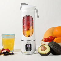 Draagbare plastic roestvrijstalen mini fruitsapbeker sapcentrifuge multifunctioneel handmatig duurzaam huishoudelijk fruit- en groentegereedschap