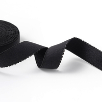 Ruban élastique large personnalisé en gros 20MM en nylon et élasthanne, bande élastique picot pour la couture de sous-vêtements, ceinture et accessoires vestimentaires
