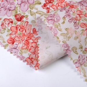 Nouveau tissu en coton popeline imprimé fleurs et plantes, 100% coton, style années 80, respirant, tissu londonien, 120 g/m², nouveau - Product Image 2
