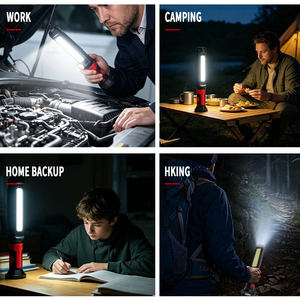 Lampada da Lavoro Portatile COB <span class=keywords><strong>2</strong></span> in 1 Super Luminosa, Luce d'Ispezione Magnetica per Riparazione Auto a 360° °    Rotazione per Soccorso d'Emergenza - Product Image 6