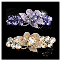 Promotion : Barrettes à strass, Pinces à cheveux en cristal pour l'arrière de la tête, Pinces à cheveux en cristal strassé, Pinces à cheveux à ressort pour chignon