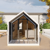 Maison préfabriquée de luxe de 20 pieds, maison mobile modulaire en conteneur, petite maison en A-frame, maison préfabriquée, maison en conteneur préfabriquée