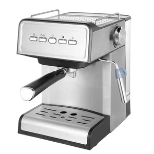 Máquina de <span class=keywords><strong>Espresso</strong></span> Semiautomática Italiana <span class=keywords><strong>Manual</strong></span> de 15 Bares y 1.6L con Control de Temperatura, Espumador de Leche, Carcasa de Plástico - Diseño Moderno - Product Image 1