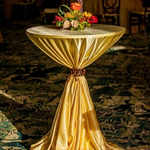 Khăn Trải Bàn Cocktail Cao Cổ Polyester, Màu Trơn, Khăn Bàn Tiệc, Sự Kiện, Khăn Trải Bàn Tròn Để Làm Cỏ - Product Image 5