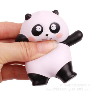 Cute Cartoon Panda Stress Relief Toy Plastic <b>Squishy</b> Desk Decor Gift - Product Image 1