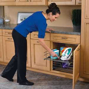 Panier à tiroir à deux niveaux en acier inoxydable extractible pour armoire de <span class=keywords><strong>cuisine</strong></span>, <span class=keywords><strong>Amazon</strong></span> Hot - Product Image 4