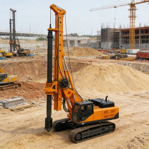 Machine de forage rotative hydraulique pour pieux forés, profondeur 30 mètres, avec système de verrouillage de tiges - Product Image 1
