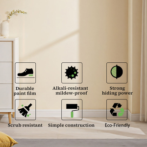 <span class=keywords><strong>Pintura</strong></span> de emulsión <span class=keywords><strong>lavable</strong></span> para pared Interior, Revestimiento acrílico para interior de casa, <span class=keywords><strong>pintura</strong></span> de látex para pared de salón, <span class=keywords><strong>pintura</strong></span> de látex para pared Interior - Product Image 4