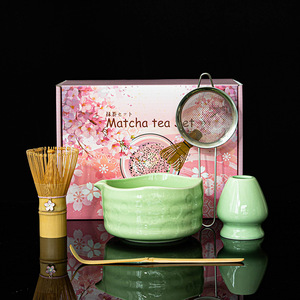 Ensemble de Chawan Matcha de basse quantité minimale de commande personnaliser l'emballage ensemble de fouet Matcha de cérémonie japonaise avec Chasen en <span class=keywords><strong>bambou</strong></span> - Product Image 3