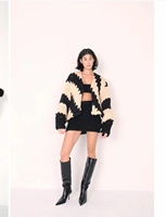 Pull à manches longues personnalisé tricoté à la main Designer décontracté femmes col haut pull à col roulé