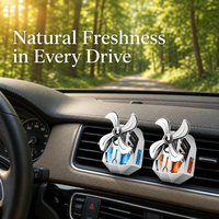 Diffuseur de parfum rotatif TopOne Creative Windmill pour voiture, sans alcool, à l'arôme végétal, à clipser sur la grille d'aération, pour voitures de luxe