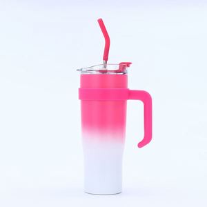 Mug de voyage isotherme à double paroi 40oz avec couvercle et paille, antidérapant, personnalisable OEM, couleur personnalisée - Product Image 3