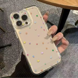 Nueva Funda Protectora para Teléfono Móvil con Diseño de Estrellas Pequeñas y Coloridas, Resistente a Impactos, de TPU, para <span class=keywords><strong>iPhone</strong></span> 11 12 <span class=keywords><strong>13</strong></span> 14 15 16 17 Pro Max Air - Product Image 1