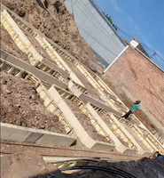 Panneau de coffrage en plastique ABS réutilisable haute résistance pour construction moderne, taille réglable, pour mur de villa et gouttière