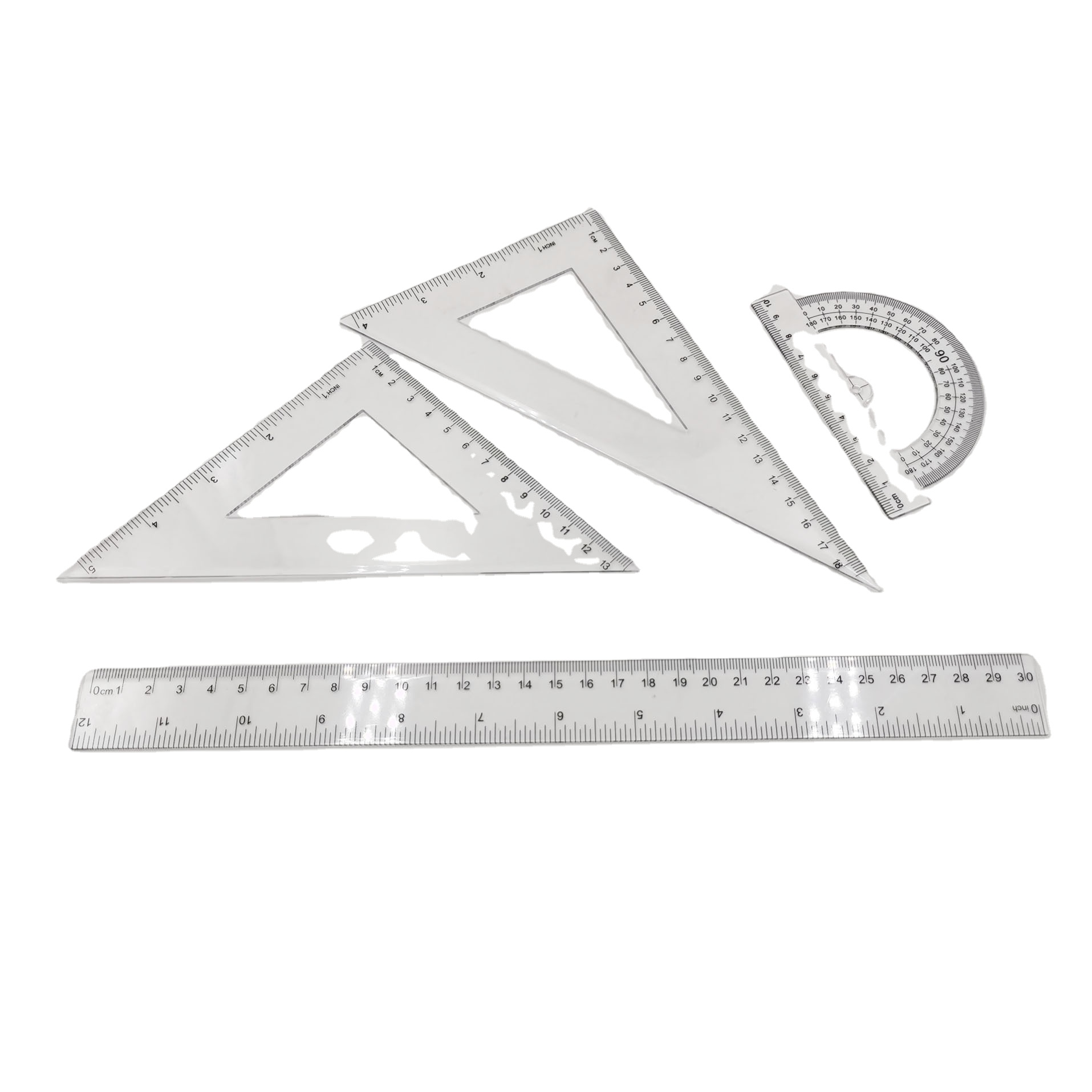 30 см; Оптовая продажа; Прямая поставка; Школьные Геометрическая линейка комплект линейка для школы