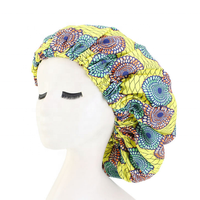 Bonnet en Satin doublé en Satin grande taille, Bonnets africains, Double couche, Bonnet de sommeil pour longs cheveux, en tissu imprimé, nouveauté 2020