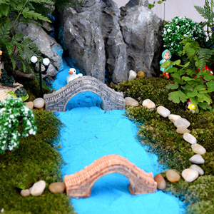 Resin <b>Mini</b> Bridge Figurine Miniatures for Landscape Decorations Tiny Puente Charm Desktop Ornaments DIY Accessories - Product Image 4
