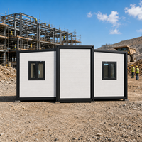 Casa Prefabricada Expandible, Casa Contenedor de 3 Dormitorios y 40 pies con Terraza, Oficina, Casa Modular, Edificio de Acero, Casa en Kit