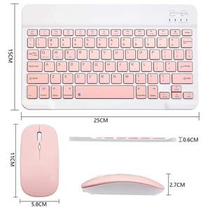 High-end <b>Wireless</b> Keyboard Mouse Combo Mini Bluetooh Keyboard and Mouse Combo 78 Keys Bt Keyboard Mouse Set for <b>Pc</b> Laptop - Product Image 2