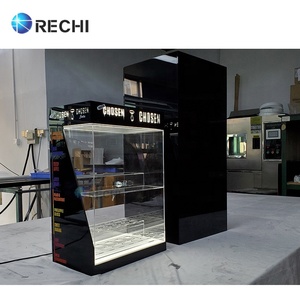 RECHI-expositor <span class=keywords><strong>de</strong></span> botellas <span class=keywords><strong>de</strong></span> maquillaje acrílico, personalizado, iluminado, con luz, Logo, letrero <span class=keywords><strong>para</strong></span> diseño <span class=keywords><strong>de</strong></span> tienda <span class=keywords><strong>de</strong></span> cosméticos - Product Image 1