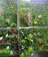 Panneaux de gazon artificiel pour intérieur, plantes artificielles, mur végétal pour extérieur, haie artificielle, vigne verte, mur végétal