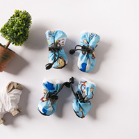 Chaussures pour chien à semelles souples, antidérapantes, imperméables, en fibre de polyester, chaudes, toutes saisons, pour l'apprentissage de la marche, bottes de pluie