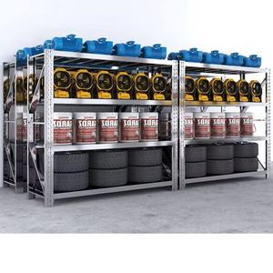 رفوف تخزين صناعية معدنية قابلة للتعديل بدون براغي، أنظمة رفوف تخزين حديدية قابلة للتكديس للمستودعات الثقيلة، الأكثر مبيعًا عالميًا - Product Image 4