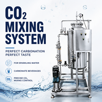 Système de carbonatation industriel 1000L pour la production d'eau gazeuse, de boissons gazeuses, de bière et de boissons pétillantes