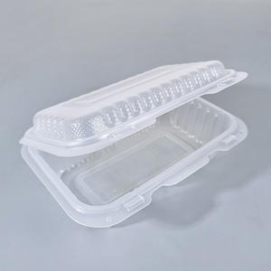 Oferta especial de fábrica, desechable de PP fiambrera, material de calidad alimentaria, caja de hamburguesas de arroz, caja de ensalada para llevar - Product Image 1