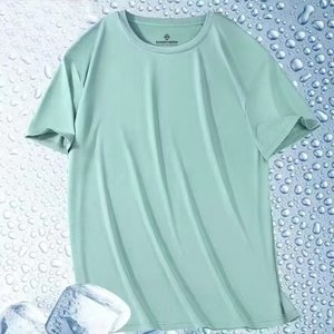 Tee-shirt pour homme Summer Cool Tech-Polyester/Coton Slim Fit Régulateur de température Anti-rides Respirant pour rester confortable - Product Image 2