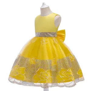MQATZ Miễn Phí Vận Chuyển Đảng Dress Bé Gái Bán Hot Thời Trang Trẻ Em Không Tay Wedding Dresses L5002
