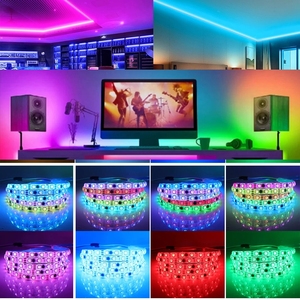 IP65 <span class=keywords><strong>LED</strong></span> Strip ánh sáng DC12V ws2811 5050 <span class=keywords><strong>RGB</strong></span> Màu trắng trắng trắng đen PCB Trắng PCB <span class=keywords><strong>LED</strong></span> Strip địa chỉ kỹ thuật số dải - Product Image 6