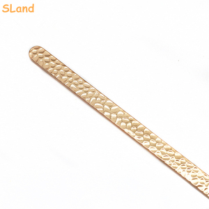 SLand, venta al por mayor, brazalete martillado hecho a mano, brazalete recto negro antiguo en blanco, joyería de barra para grabado DIY - Product Image 6