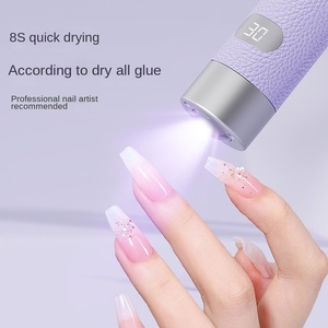 Lampe à ongles en Gel portable de luxe Pu forte puissance 800MAH stockage en gros batterie Ai capteur Uv Led lampe à ongles avec support - Product Image 5