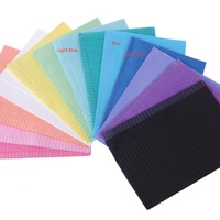 Serviettes de tatouage jetables durables 2 papier 1 poly noires, bavoirs dentaires imperméables, désinfectants EOS, 33x45.5cm, directement de l'usine