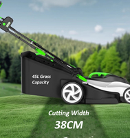 Cortacésped Eléctrico Manual de Metal para Jardín con Bolsa Recolectora de 50L, 6 Alturas de Corte Ajustables y Máquina para Cortar Césped