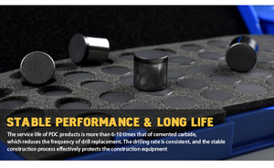 Cortador <span class=keywords><strong>PDC</strong></span> 1913 para Brocas de Perfuração de Campo Petrolífero |   Inserto de Corte <span class=keywords><strong>PDC</strong></span> de Alta Resistência ao Desgaste - Product Image 5