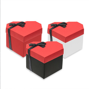 Nueva Caja de Regalo en Forma de Corazón, Hecha <span class=keywords><strong>a</strong></span> Mano, Creativa, Ecológica, con Colores y Tamaños Personalizables - Product Image 1