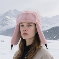 Moda cálido oído proteger cabeza calentador al aire libre aviador sombrero pescador hombre invierno mullido sombrero de piel