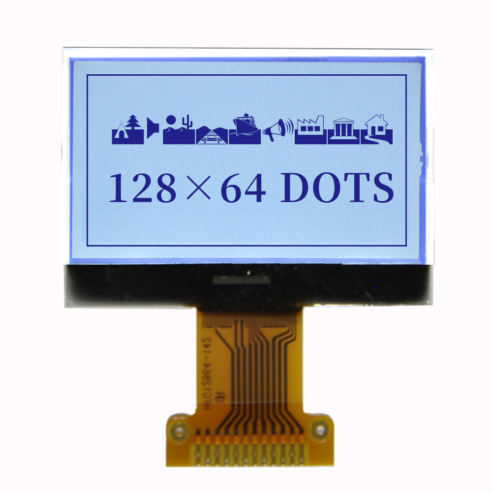Китайская Фабрика 128x64 точечная матрица графический ЖК-дисплей FSTN COG модуль ЖК-дисплей fpc