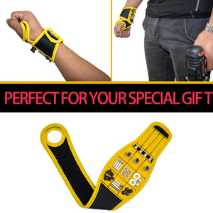 Bracelet magnétique multifonctionnel en nylon pour outils, ceinture porte-outils, support pour électricien, rangement pour poignet, <span class=keywords><strong>outil</strong></span> multifonctionnel - Product Image 4