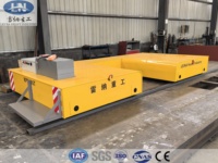 Chariot de transfert AGV électrique 25t Lei Na Heavy Industry avec navigation par code QR, certifications CE/ISO, pour manutention d'acier multi-lignes