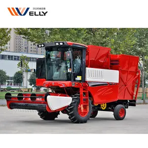 Combine peanut harvesting machine/ groundnut fruit picking and cleaning machine/ peanut picker car