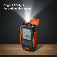 TriBrer APM58NC-V20, mini-mesureur de puissance optique 4-en-1 avec VFL 20mW, lumière LED, connexion RJ45, format de poche, appareil FTTx
