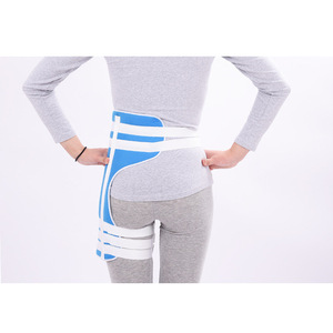 Attelle de fixation de la hanche Masutaka bleue S/M en velours avec plaque en aluminium amovible pour fracture du fémur - Product Image 4