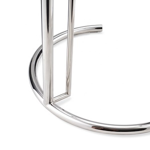 Adjustable Height Stainless Steel Glass <strong>Coffee</strong> <strong>Table</strong> Modern Classical Design <strong>Metal</strong> Side <strong>Table</strong> For Home Living Room